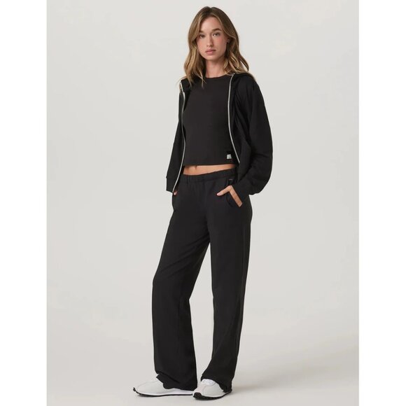 VUORI Halo Modern Straight Leg Pants in Solid Black Size Medium - Picture 9 of 11